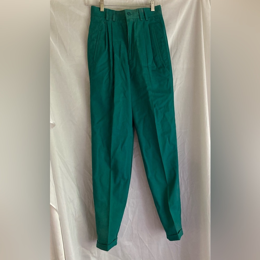 NWT Green Dress Trousers/Pants by Burlington Brands Sz 8